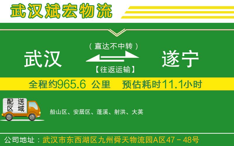 武漢到遂寧貨運(yùn)公司