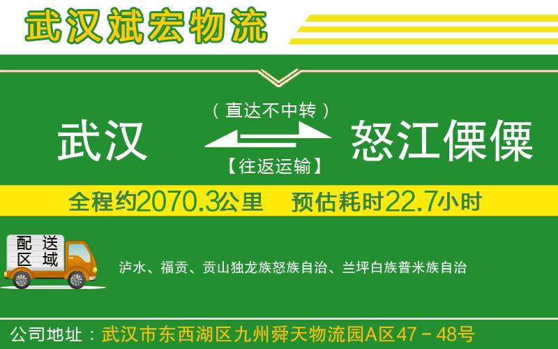 武漢到怒江傈僳族自治州貨運(yùn)專線