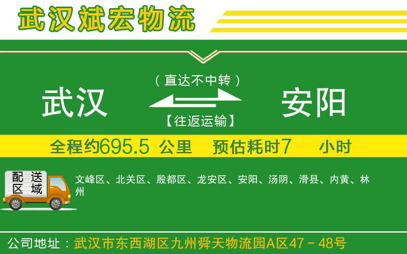 武漢到安陽物流專線