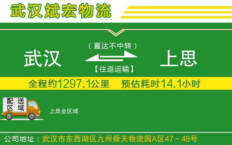 武漢到上思貨運公司