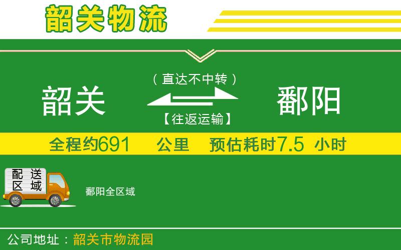 韶關到鄱陽物流公司