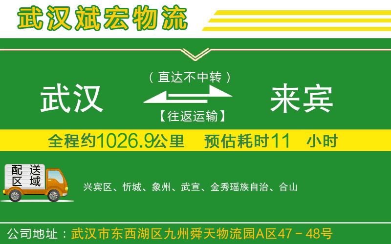 武漢到來賓貨運專線