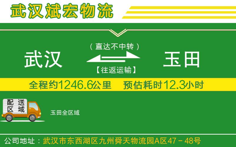 武漢到玉田貨運(yùn)公司