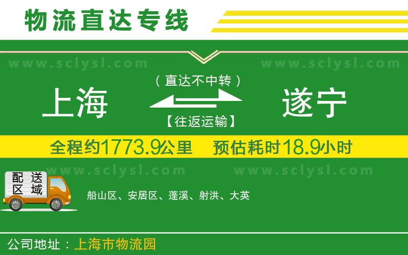 上海到遂寧物流專線