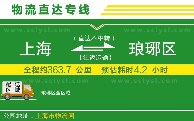 上海到瑯琊區(qū)物流專線