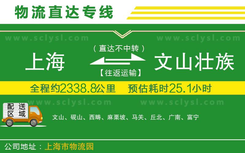 上海到文山壯族苗族自治州物流專(zhuān)線