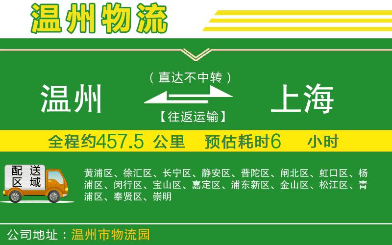 溫州到上海貨運(yùn)公司