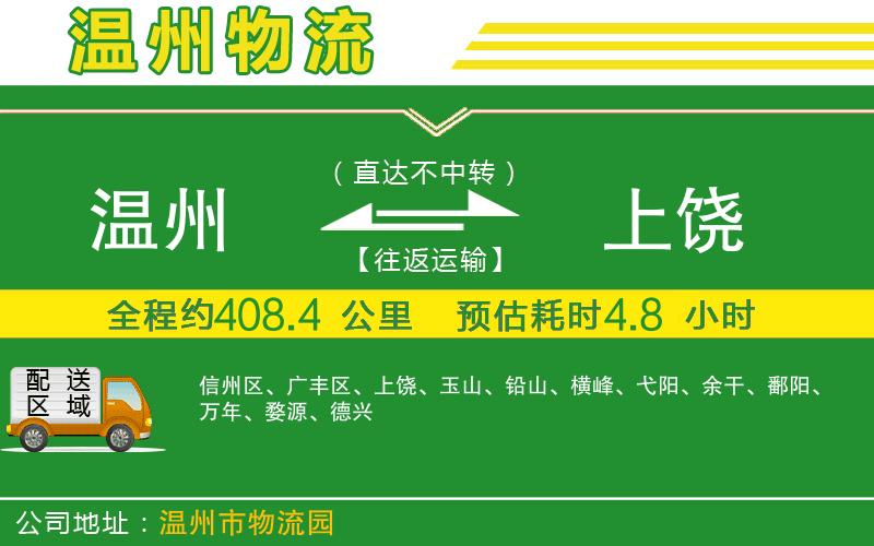 溫州到上饒貨運公司