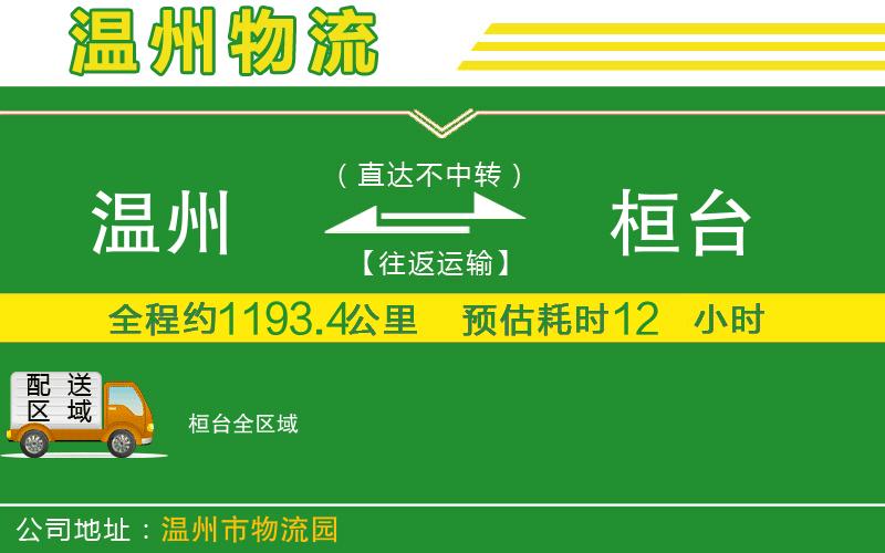 溫州到桓臺貨運(yùn)專線