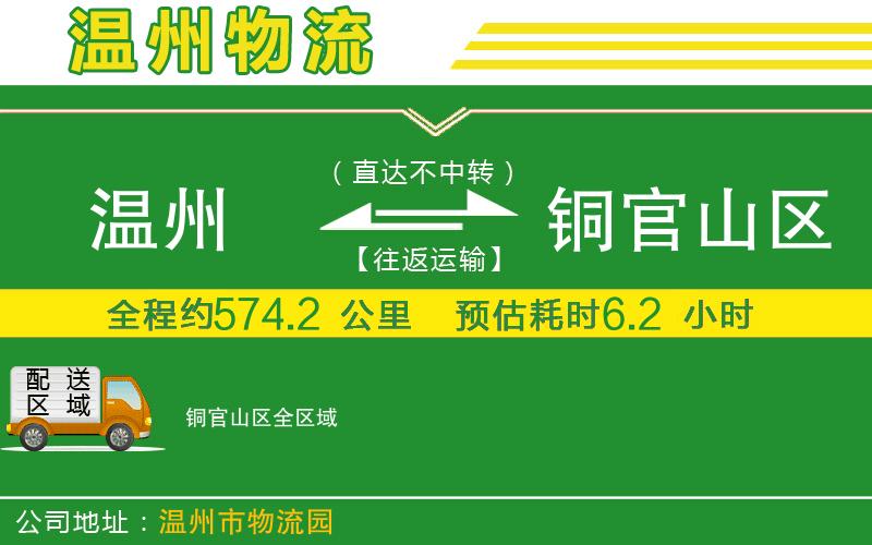 溫州到銅官山區(qū)貨運專線