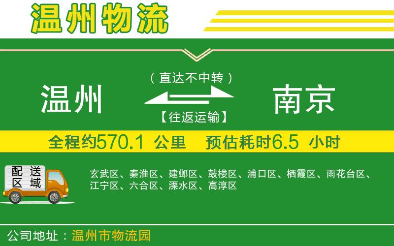 溫州到南京貨運專線