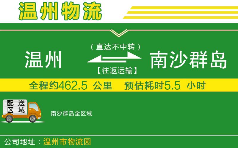 溫州到南沙群島物流專線