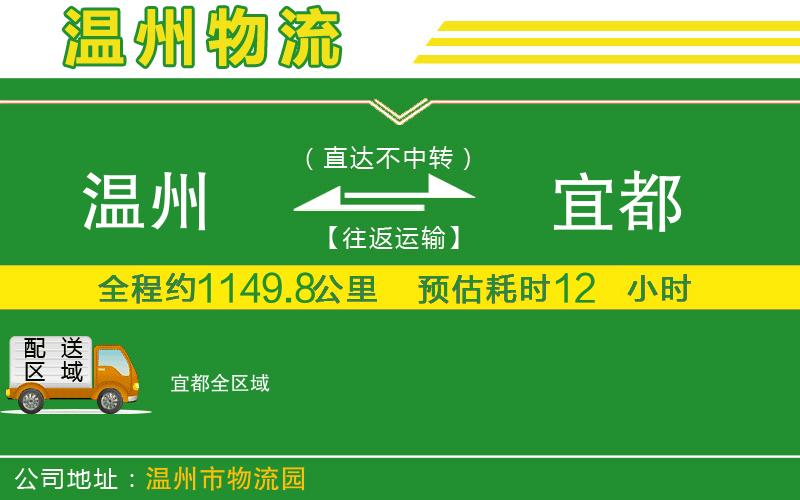 溫州到宜都物流專線